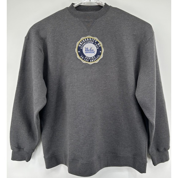 adidas Other - Adidas UCLA Bruins Embroidered Long Sleeve Pullover Sweatshirt Gray Men's XL